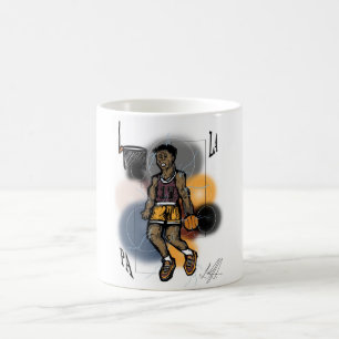 Gros pouces pour les tasses à café