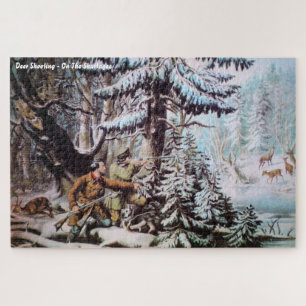 Gros Puzzle de chasse aux cerfs