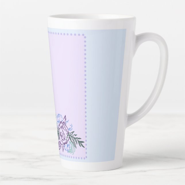 Gros Rose Lavender Latte Mug (Droite)