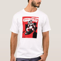 Gros T-shirt fâché de blanc de garçon