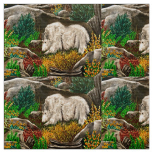 Gros tissu de chèvre de montagne