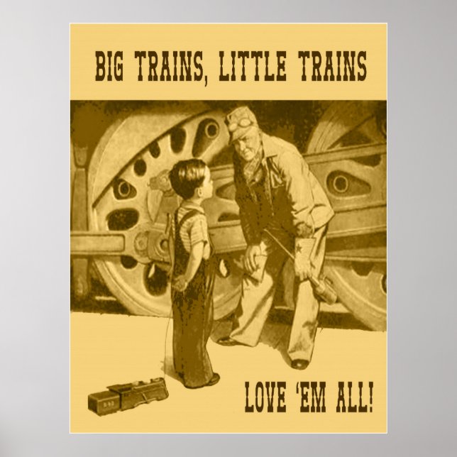 Gros Trains, Petits Trains Aimer 'Em All Poster (Devant)