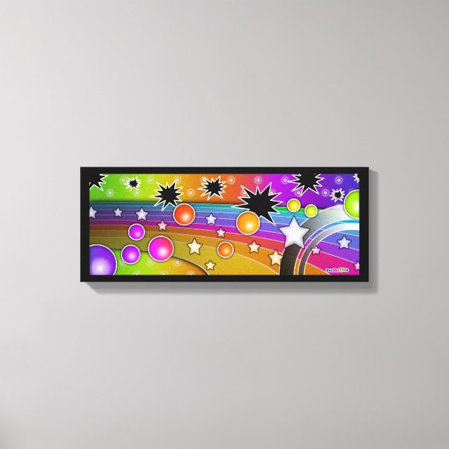 Gros Trou Noir (Long) Toile Enveloppée (Recto)