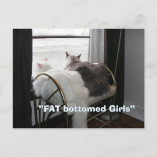 Grosse carte postale de filles de bout