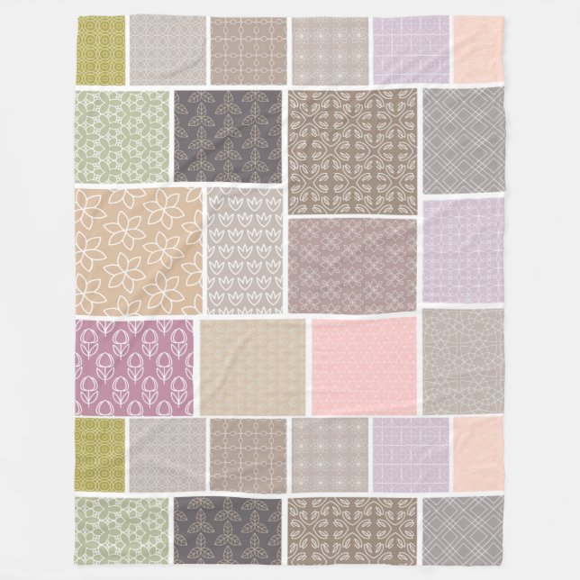 Grosse couverture en polaire multi-design (Devant)