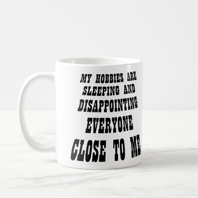 Grosse déception Drôle Mug (Gauche)