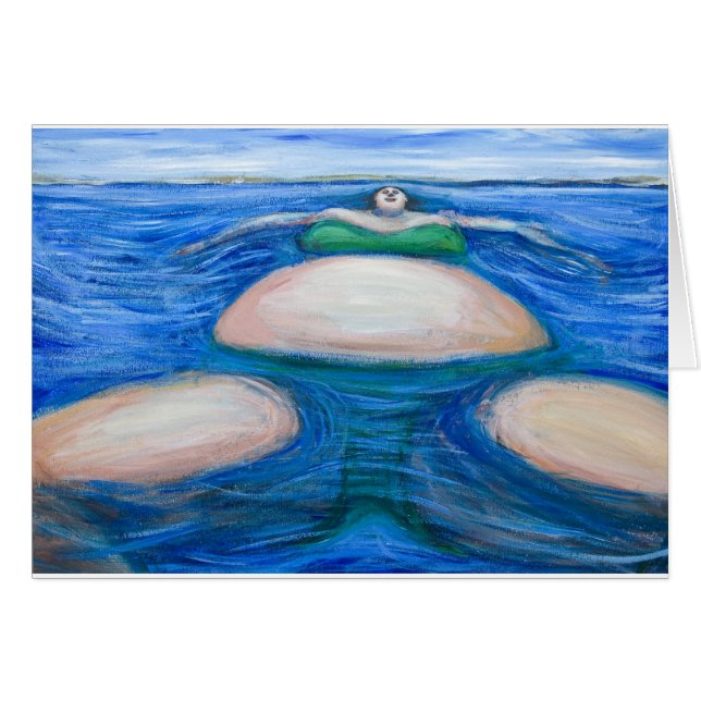 Grosse femme géante de flottement dans son Bik (Devant horizontal)