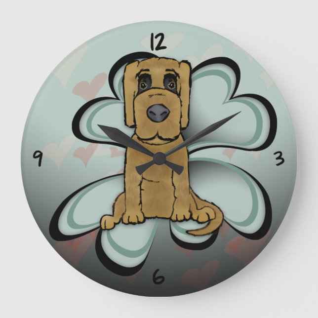 Grosse horloge de l'amour du chiot (Recto)