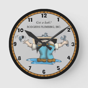 Grosse horloge de plomberie personnalisée