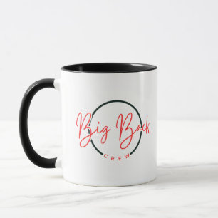 Grosse Mug à café de l'équipage (Police rouge)