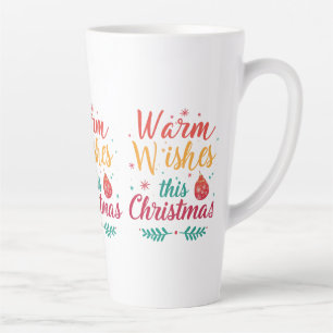 Grosse Mug Latte, 17oz - "Chaleureux Souhaite Ce C