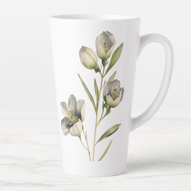 Grosse Mug Latte - Design Blossoming (17oz) (Droite)