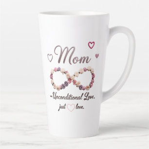 Grosse Mug Latte - Maman Infinity Citation Florale