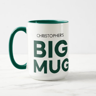 Grosse Musique verte | Grosse Mug | Mug de nom per