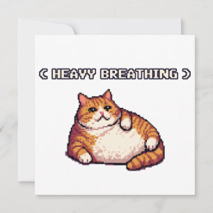 Grosse respiration grasse mème de chat pixel art