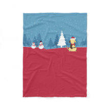 Grosse scène de couverture de Noël de chien