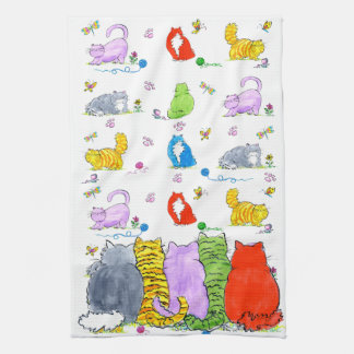 Grosse serviette de Chat-cuisine