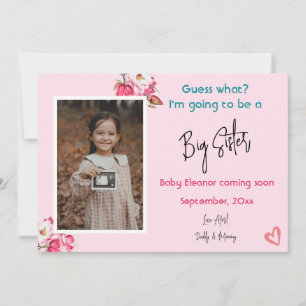 Grosse Soeur Photo Grossesse Faire-part