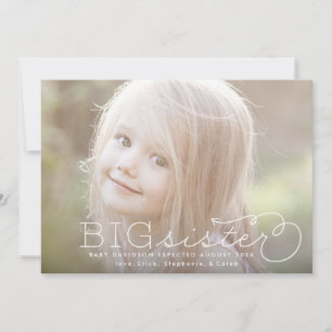 Grosse soeur soeur soeur Faire-part de grossesse