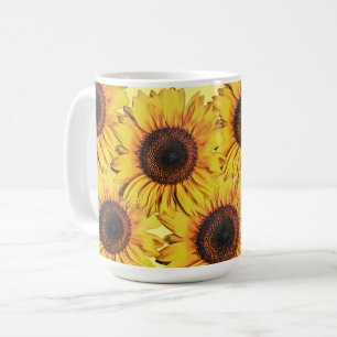 Grosse Tasse de café tournesol Sunny