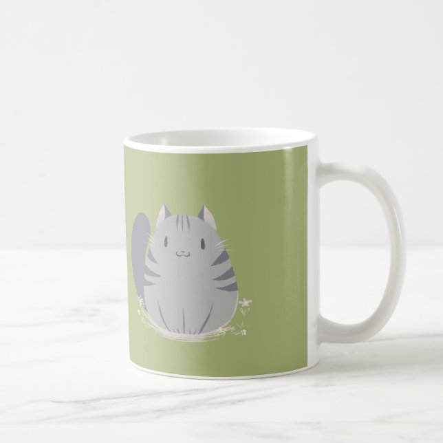 Grosse tasse de chat tigré (Droite)
