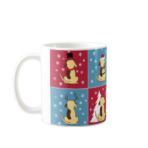 Grosse tasse de Noël de chien