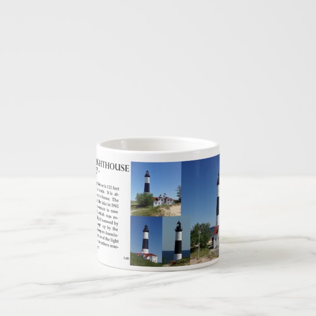 Grosse tasse expresso du phare de Sable Point (Devant)