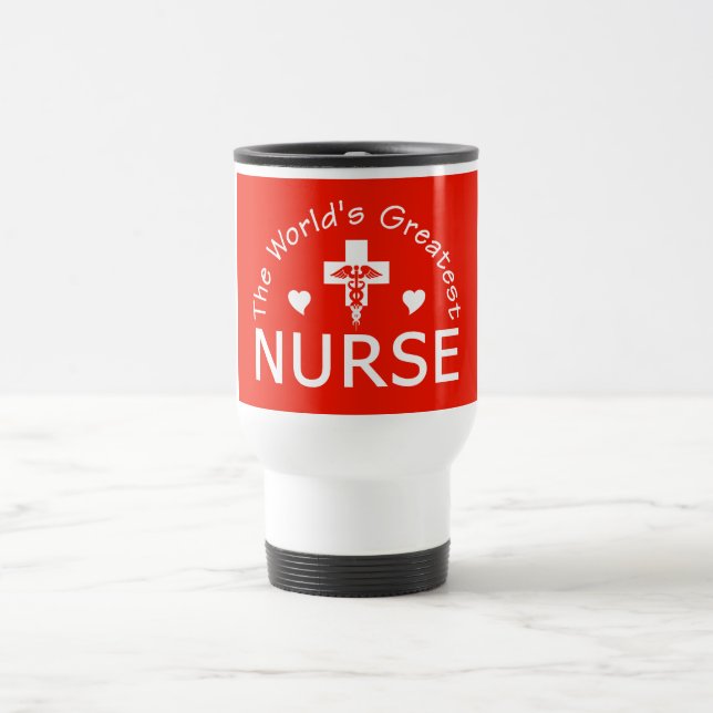 Grosse tasse infirmière - choisir style et couleur (Centre)