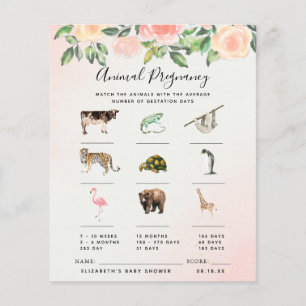 Grossesse Animale   Jeu de Baby Shower