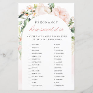 Grossesse comme il est doux jeu de Baby shower rou