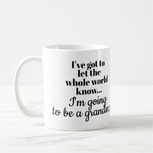Grossesse Faire-part Mug pour grand-mère