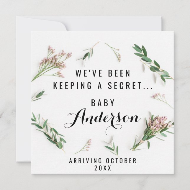 Grossesse Faire-part - Verdure (Devant)