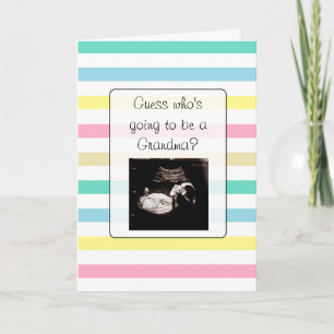 Grossesse Ultrasound Photo grand-mère Faire-part