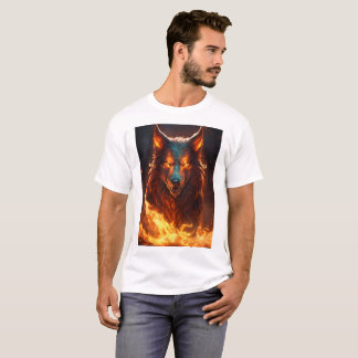 Grotesque conception de T-shirt Wolf démonique