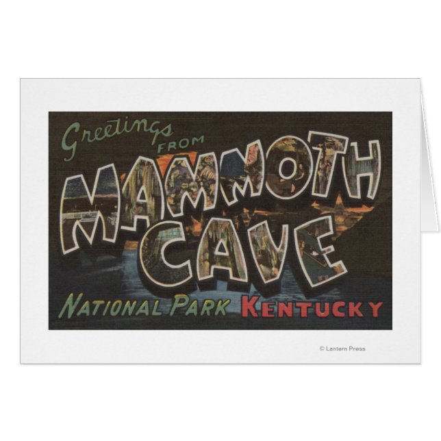 Grotte des mammouths, Kentucky - Grandes lettres s (Devant horizontal)