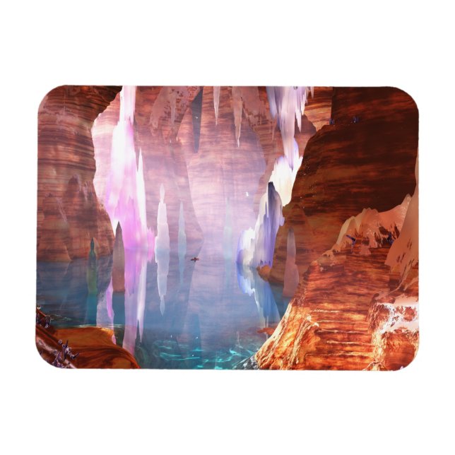 Grottes brillantes Magnet flexible (Horizontal)
