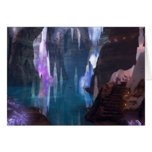 Grottes rayonnantes par carte de nuit
