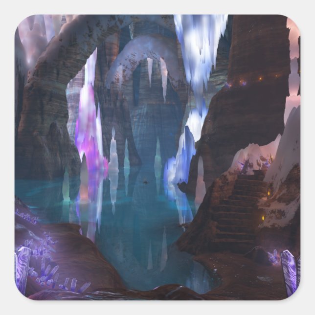 Grottes rayonnantes par Stickers de nuit (Devant)