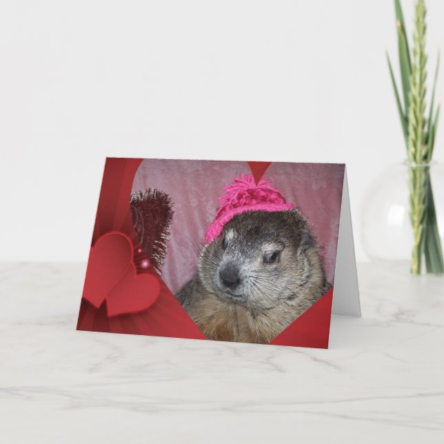 Groundhog, carte de Saint-Valentin de Clara (Devant)