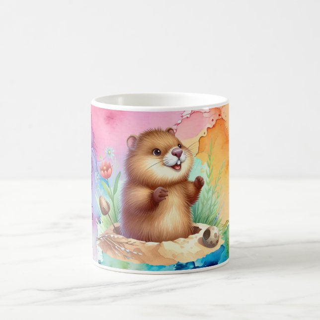 Groundhog Theme Café Mug (Centre)