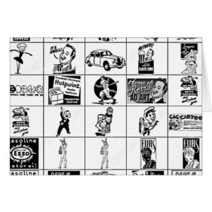 Groupe de carte d'années '50