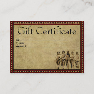 Groupe De Gals - Cartes De Certificat-Cadeau Prim