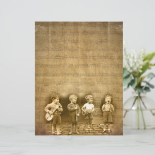 Groupe de garçons rétro