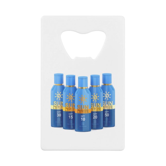 Groupe de lotions de protection solaire (Devant)