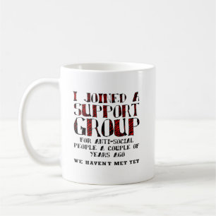 Groupe de soutien Anti-Social Drôle Mug