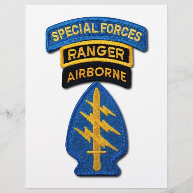 Groupe des forces spéciales Bérets verts SF SOF SF (Devant)