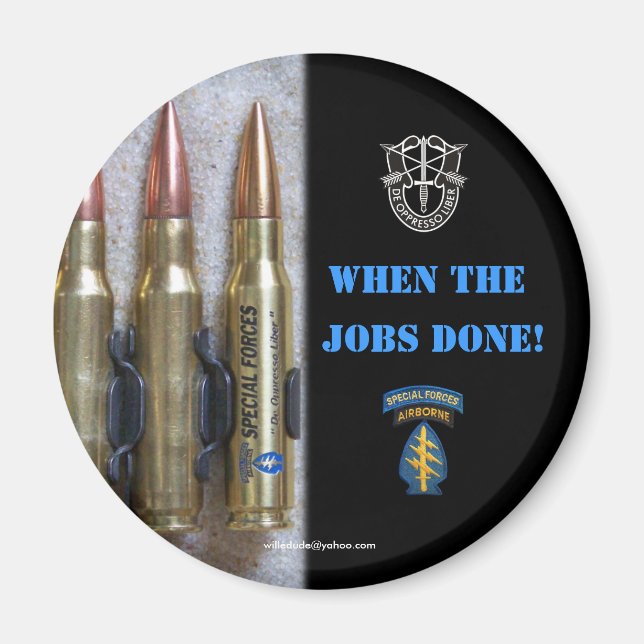 groupe des forces spéciales irak Magnet green bere (Devant)