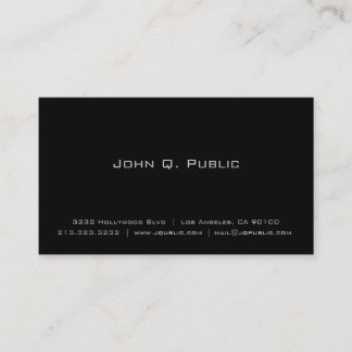 Groupon - Simple Carte de visite noir clair