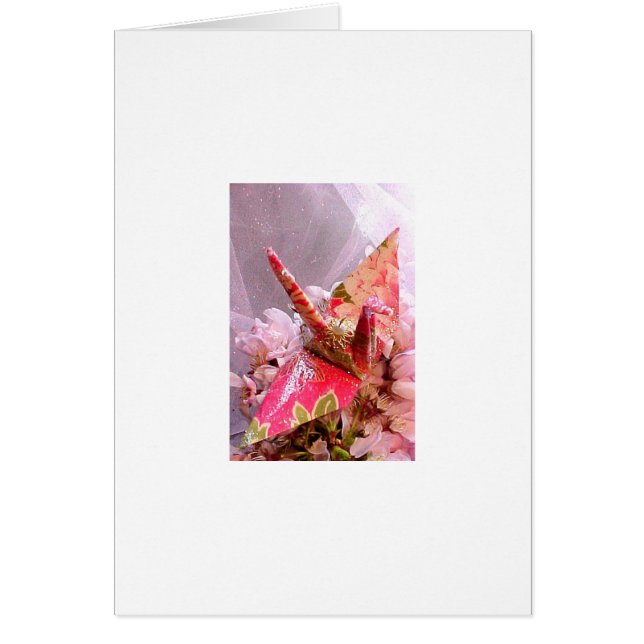 Grue de paix de pivoine de pêche (Devant)