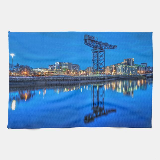 Grue Finnieston, serviette de thé Glasgow Kitchen (Horizontal)